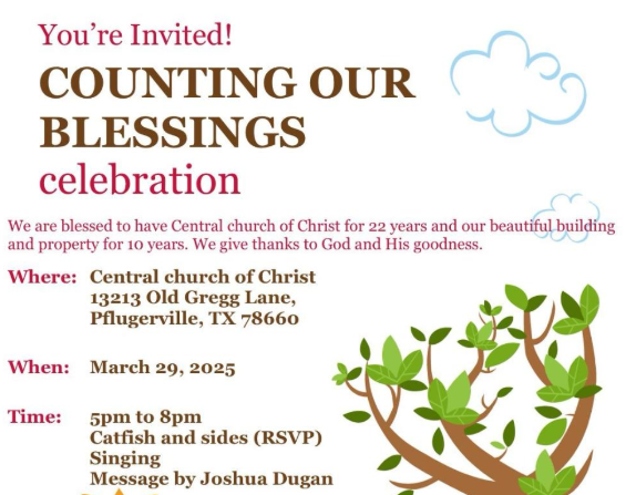 Counting Our Blessings Celebration!